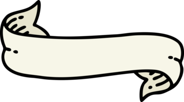 tattoo in traditional style of a banner png