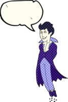 mão desenhado quadrinho livro discurso bolha desenho animado vampiro png