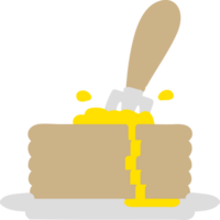 cartoon stack of pancakes with butter png