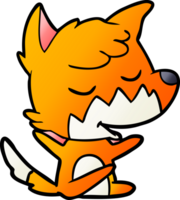 friendly cartoon fox png