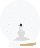 cartone animato scarabocchio snowglobe png