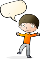 cartoon happy boy with speech bubble png