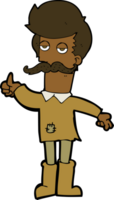 cartoon old man in poor clothes png