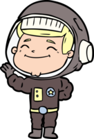 astronauta de desenho animado feliz png