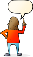 cartoon man pointing finger with speech bubble png