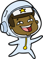 dessin animé rire astronaute png