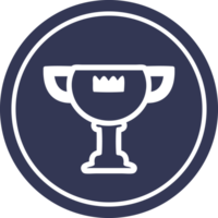 trofeo premio circular icono símbolo png