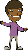 caricatura, sonriente, hombre png