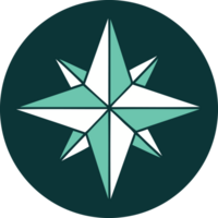 imagem de estilo de tatuagem icônica de uma estrela png