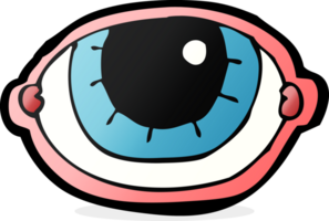 tekenfilm starend oog png