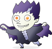 hand drawn cartoon vampire png