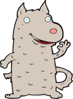 cartoon happy dog png