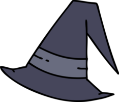 cartoon of a spooky witch hat png