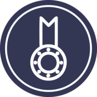 medaille prijs circulaire icoon symbool png