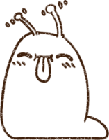 crazy slug träkol ritning png