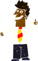 cartoon man with good idea png