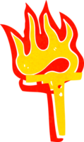 cartone animato fiammeggiante lettera png