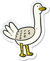 Aufkleber eines Cartoon-Vogels png