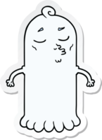 sticker of a cartoon ghost png