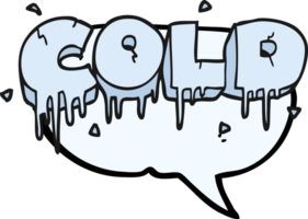 mano disegnato discorso bolla cartone animato freddo testo simbolo png