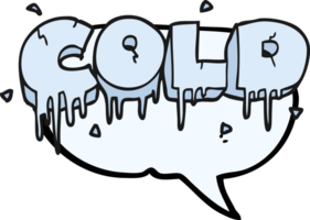 hand drawn speech bubble cartoon cold text symbol png