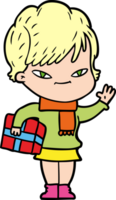 Cartoon glückliche Frau png