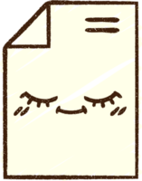 dibujo de tiza de papel de carta png