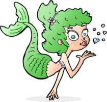 cartoon pretty mermaid png