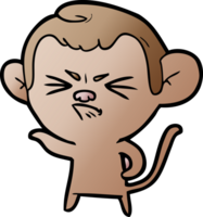 cartoon angry monkey png