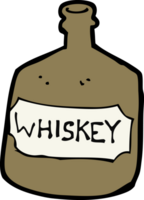 tecknad serie gammal whisky flaska png