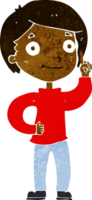 menino de desenho animado com ideia png