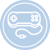 trösta spel kontrollant cirkulär ikon symbol png