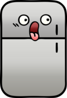 gradient shaded cartoon of a fridge  zer png