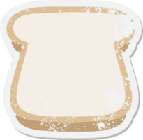 slice of bread grunge sticker png