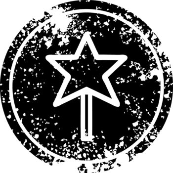 Magia varinha angustiado ícone símbolo png