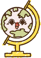 dibujo de tiza de globo png