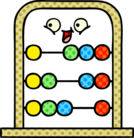 comic book style cartoon of a abacus png