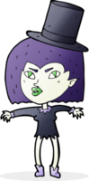 cartoon halloween vampire girl png