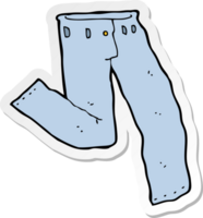 Aufkleber einer Cartoon-Jeans png