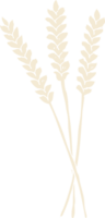flat color illustration of wheat png