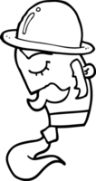 cartoon man wearing hat png