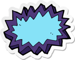 sticker of a cartoon explosion symbol png