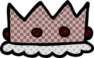 tecknad doodle silver krona png