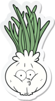 sticker of a cartoon onion png