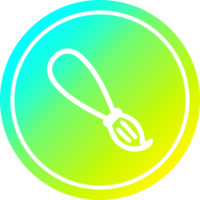 paint brush circular icon with cool gradient finish png