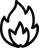 simple flame icon symbol png