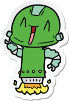 sticker of a cartoon robot png