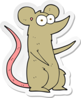 adesivo de um rato de desenho animado png