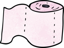 cartoon doodle toilet roll png