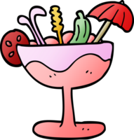 cocktail di doodle dei cartoni animati png